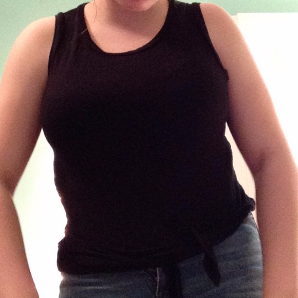GAMEDAY black mussel tee with tie in front - Picture 1 of 3